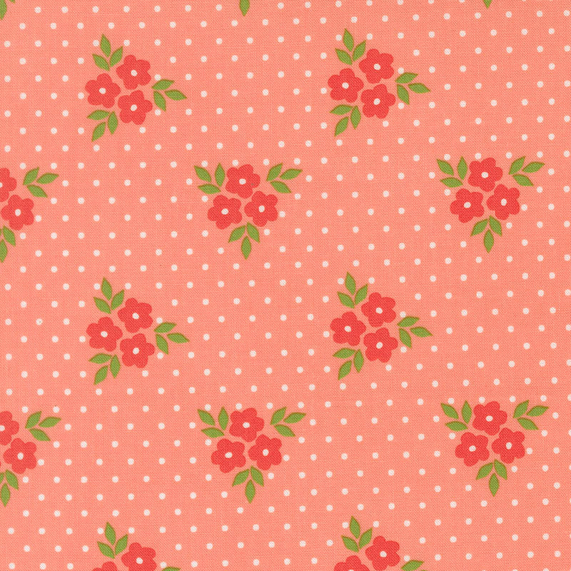 Poinsettia and Pear - Carnation 37712-15 - Moda