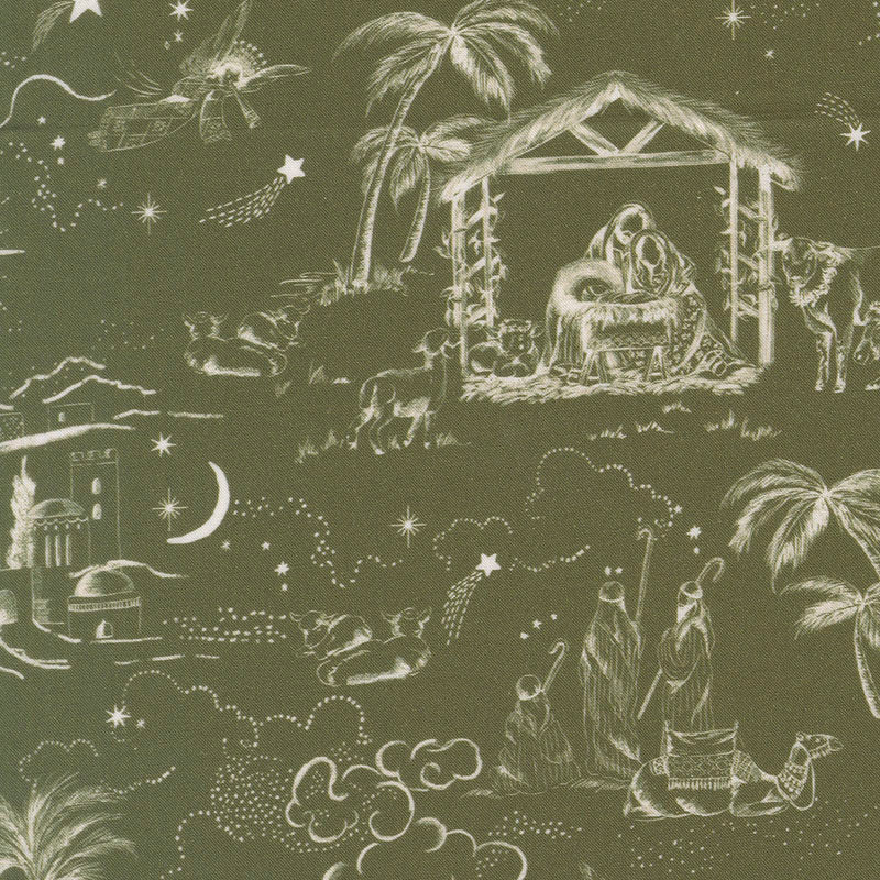 Silent Night - Holly 40051-17 - Moda