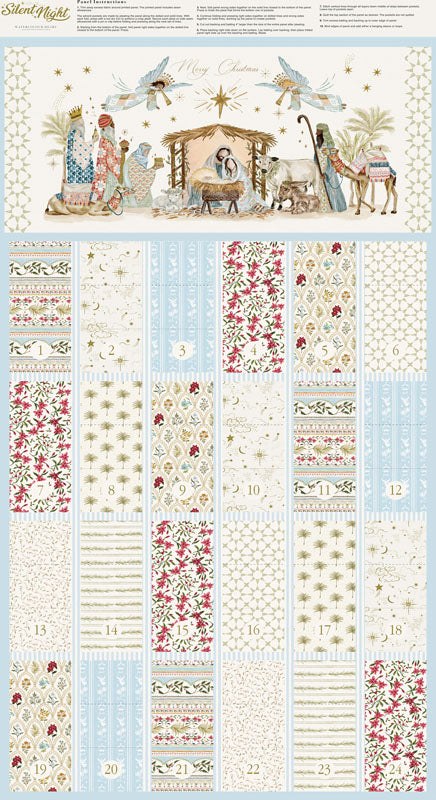 Silent Night PANEL - 40058-11 in Lamb - Moda
