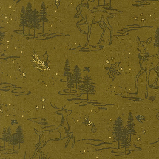 Old World Yuletide - 54522-21M in Pickle - Fancy That Design House - Moda