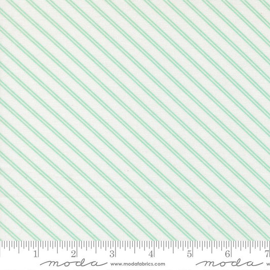 Bloomsberry - Stripes in White/Aqua - Camille Roskelley - Moda (Pre-order: Oct 2026)