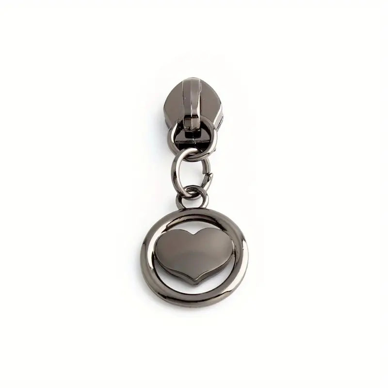 Heart Circle Zipper Pull #5