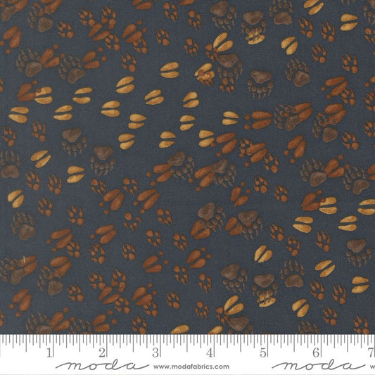 Northwoods Lodge - Animal Tracks in Midnight - Deb Strain - Moda (Pre-order: Aug 2026)