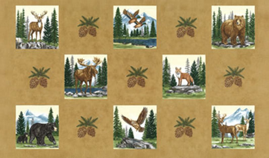 Northwoods Lodge - Panel in Fawn - Deb Strain - Moda (Pre-order: Aug 2026)