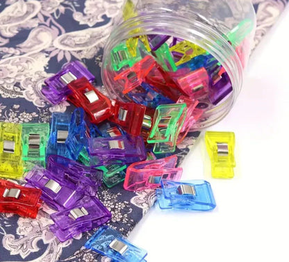 Medium Size Sewing Clips 15 Pc Assorted