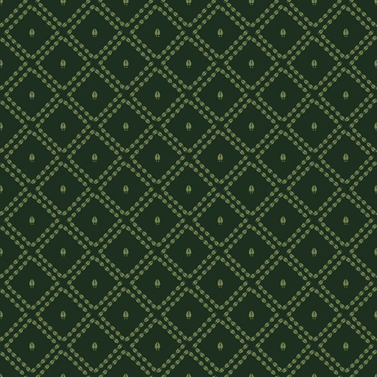 Canadian Woodlands - Footprints in Green - Ginger Deverell - TrendTex Fabrics (Pre-order: Apr 2027)