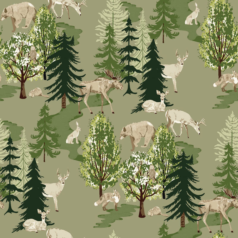 Canadian Woodlands - Jelly Roll - Ginger Deverell - TrendTex Fabrics (Pre-order: Apr 2027)