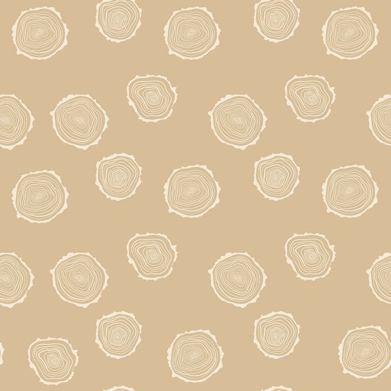 Canadian Woodlands - Wood in Light Brown - Ginger Deverell - TrendTex Fabrics (Pre-order: Apr 2027)