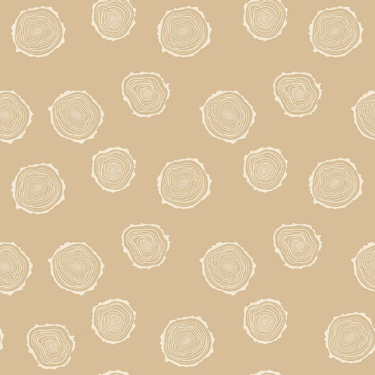 Canadian Woodlands - Wood in Light Brown - Ginger Deverell - TrendTex Fabrics (Pre-order: Apr 2027)