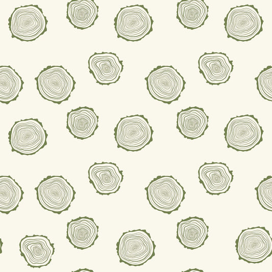 Canadian Woodlands - Wood in Green - Ginger Deverell - TrendTex Fabrics (Pre-order: Apr 2027)
