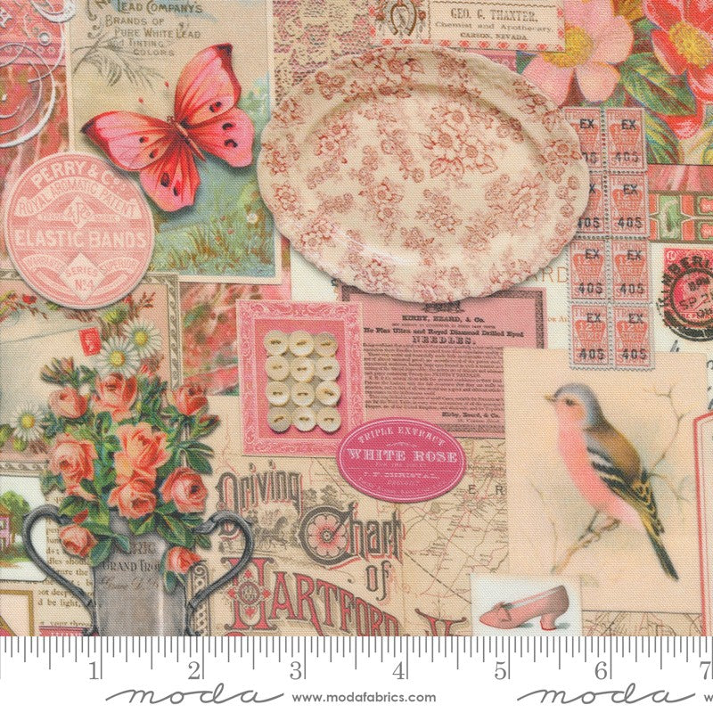 Curated in Color - Collage Patchwork in Pink - Cathe Holden - Moda (Pre-order Apr 2024)