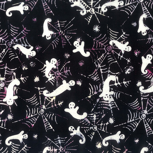 Spooky Banyon Batiks - Ghosts & Webs in Stormy Weather - Northcott (Pre-order: April 2024)