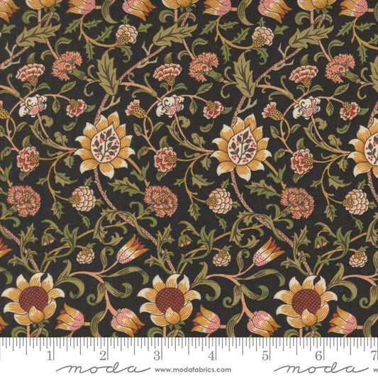 Morris Manor - Evenlode in Ebony - Barbara Brackman - Moda