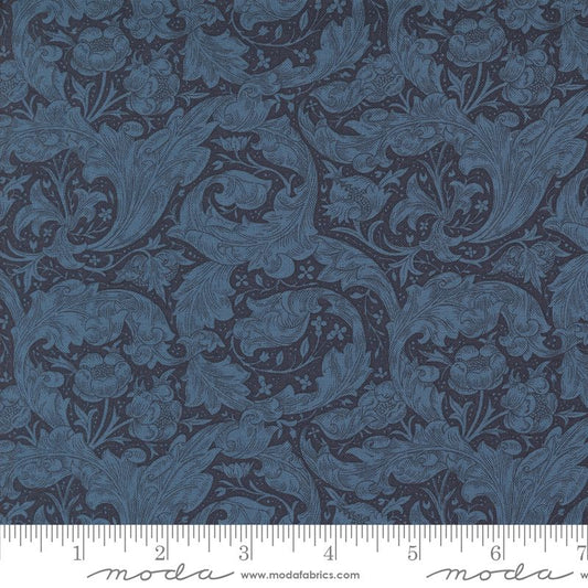 Morris Manor - Bachelors Button in Twilight - Barbara Brackman - Moda