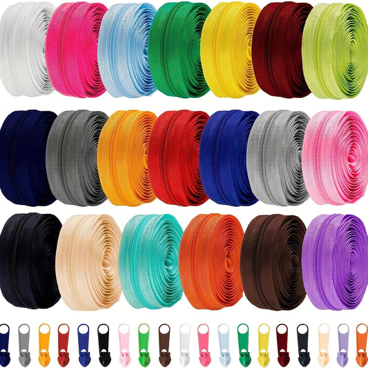 Zipper Nylon #5 with Stops & Zipper Sliders (4yd)