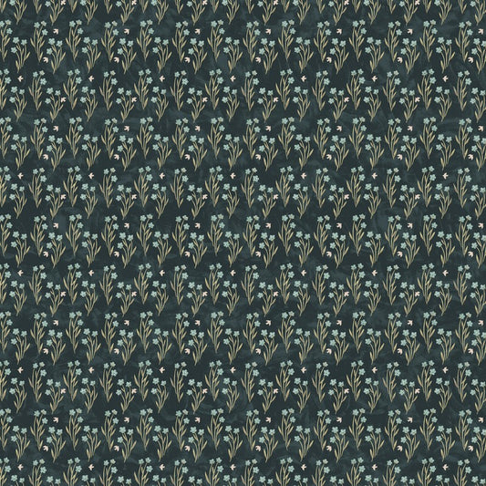 Paws & Play - Floral Field in Teal - Eri Kamei - FIGO (Northcott)