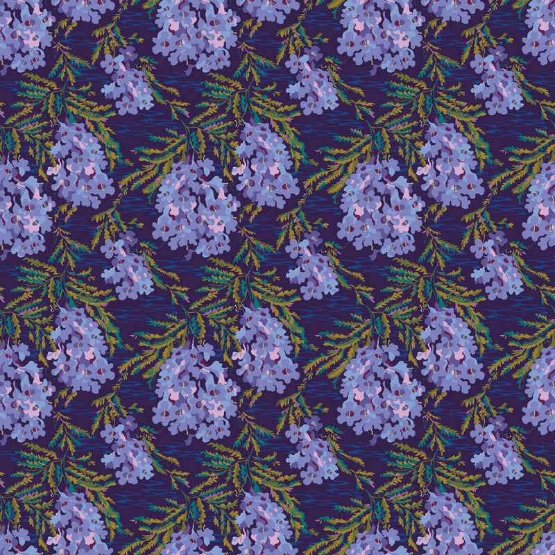 Wandering Eye - Jacaranda in Cool - Kathy Doughty - FIGO (Northcott)