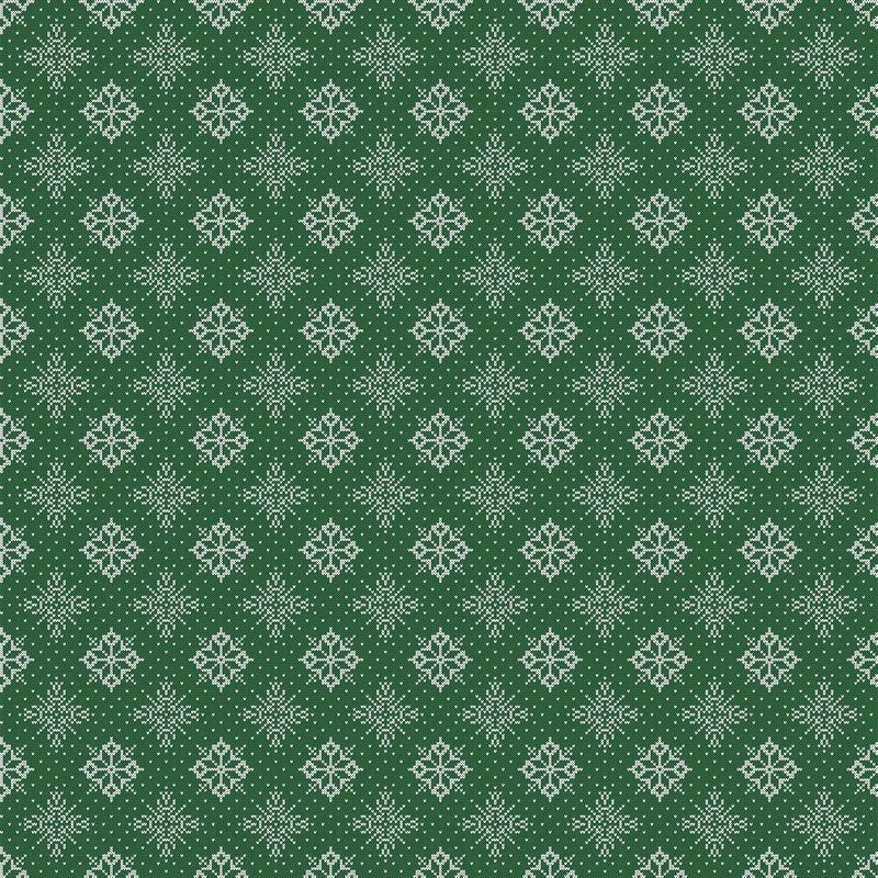 Snowbound - Knits in Green - FIGO (Northcott)