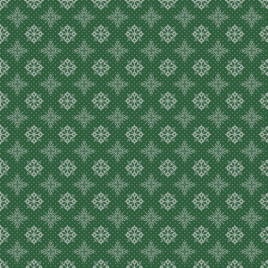 Snowbound - Knits in Green - FIGO (Northcott)