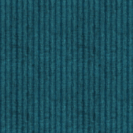 Snowdrift - Stripe in Teal - Esther Fallon Lou - FIGO (Northcott) (Pre-order: Aug 2026) - Dinkydoo Fabrics