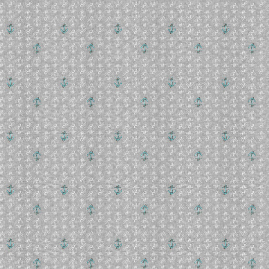 Sea of Wonder - Anchors in Grey - Esther Fallon Lou - FIGO (Northcott) (Pre-order: Dec 2026)