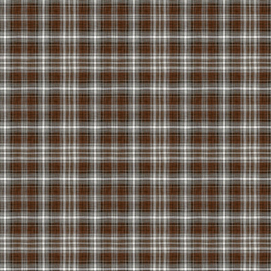 Saddle & Sky - Checks in Brown - FIGO Studio (Northcott) (Pre-order: Dec 2026)