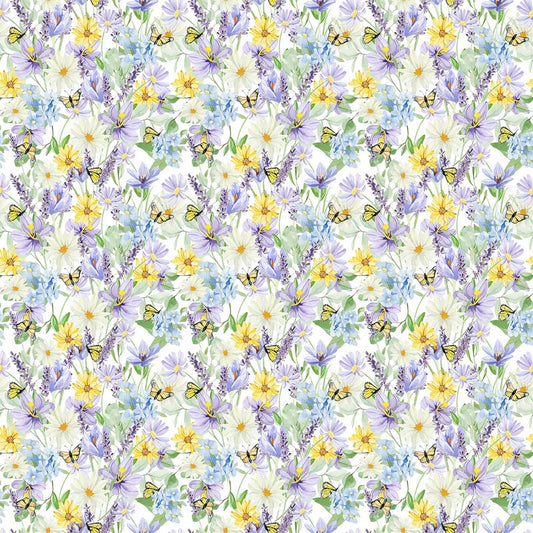 Sun Patch - Garden in Lilac - FIGO Studio (Northcott) (Pre-order: Jan 2027)