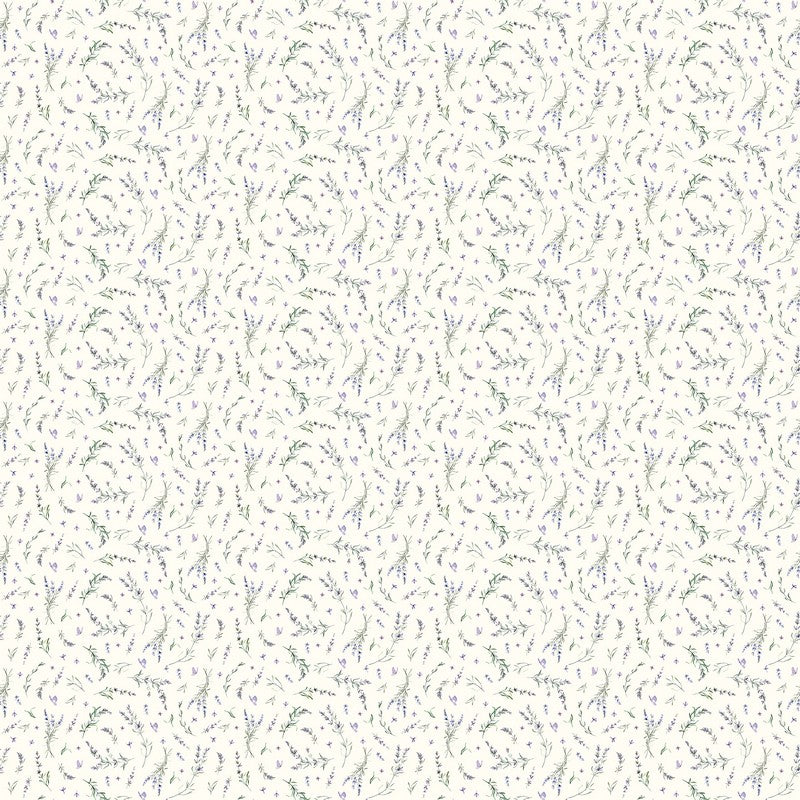 Sun Patch - Lavender Toss in Cream - FIGO Studio (Northcott) (Pre-order: Jan 2027)