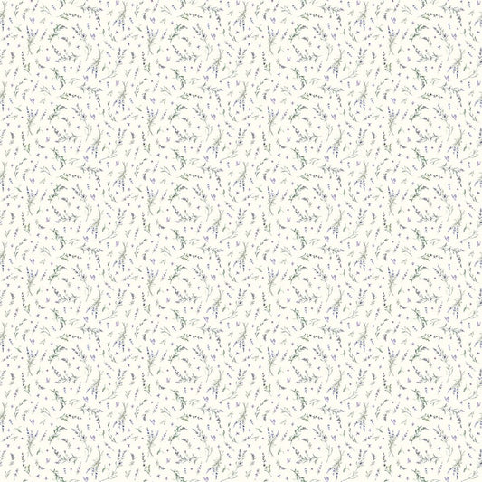 Sun Patch - Lavender Toss in Cream - FIGO Studio (Northcott) (Pre-order: Jan 2027)