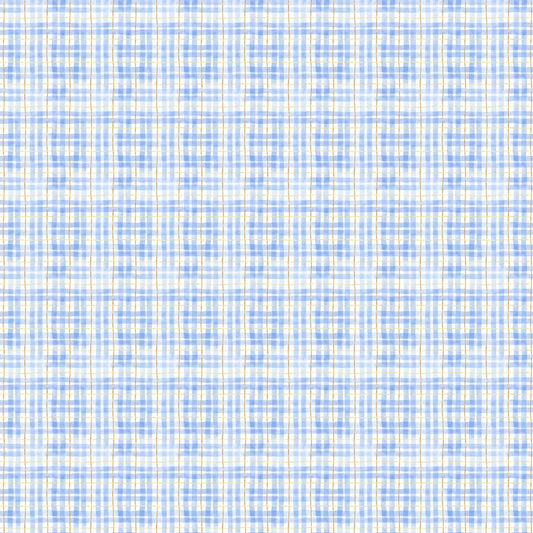 Sun Patch - Plaid in Blue - FIGO Studio (Northcott) (Pre-order: Jan 2027)