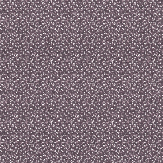 Meadow Song - Ditsy Floral in Purple - Esther Fallon Lau - FIGO (Northcott) (Pre-order: Apr 2027)