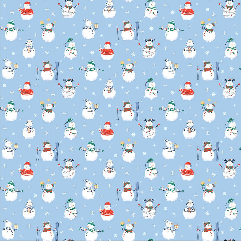 Festive Pop - Snowman in Blue - FIGO Studio (Northcott) (Pre-order: Jul 2027)