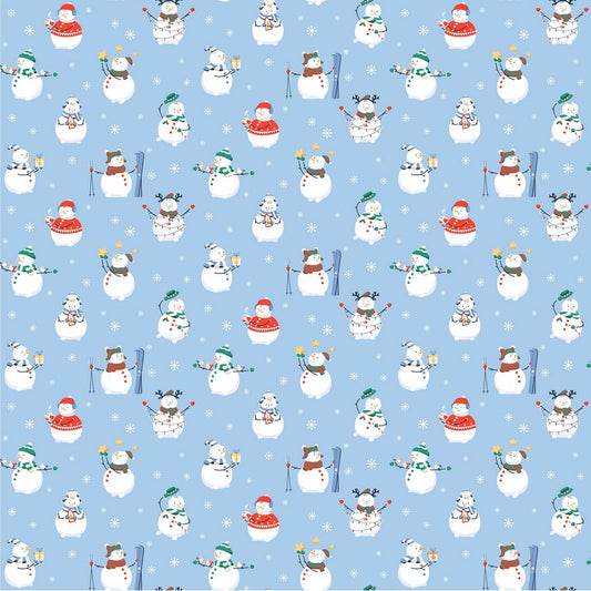Festive Pop - Snowman in Blue - FIGO Studio (Northcott) (Pre-order: Jul 2027)