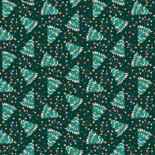 Festive Pop - Christmas Tree in Green - FIGO Studio (Northcott) (Pre-order: Jul 2027)
