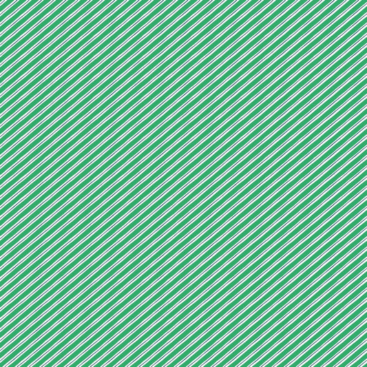 Festive Pop - Stripe in Green - FIGO Studio (Northcott) (Pre-order: Jul 2027)