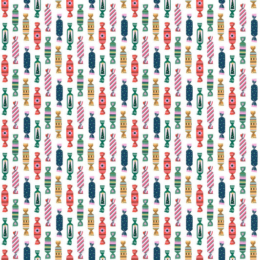 Festive Pop - Candies in White - FIGO Studio (Northcott) (Pre-order: Jul 2027)