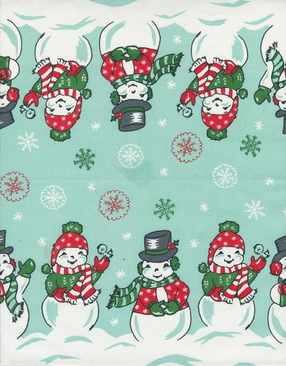 16" Classic Retro Toweling - Snowy Snowman - Stacy Iest Hsu - Moda