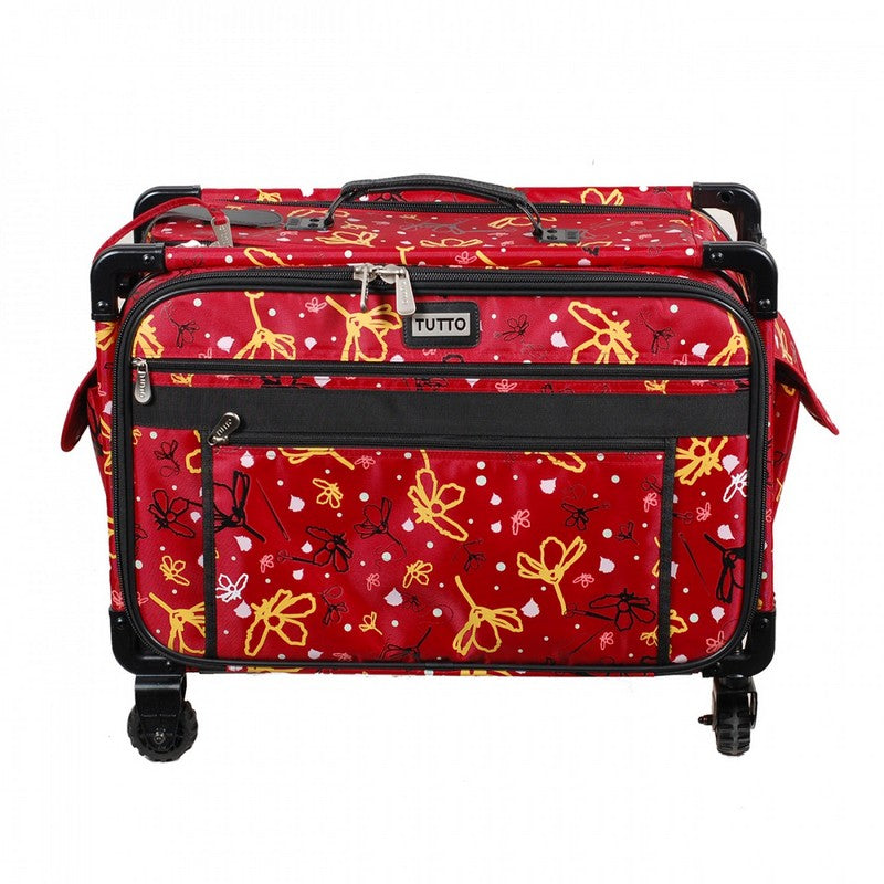 Tutto Machine on Wheels Carrying Case - Extra Large 1X (Red Yellow Daisies) 9224CMA-DS (Pre-order: Aug 2026)