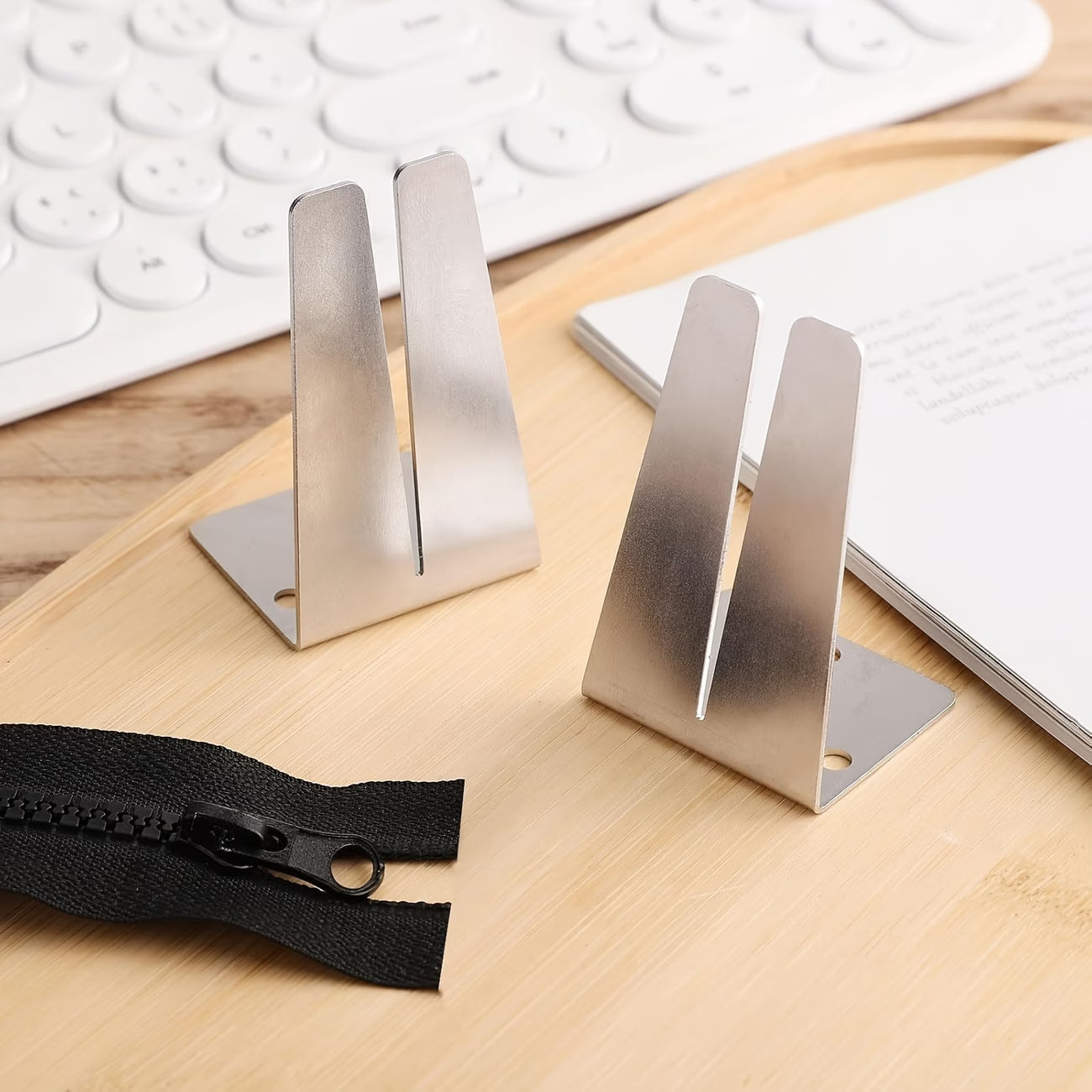 Zipper Installer with Mounting Base (Stainless Steel)