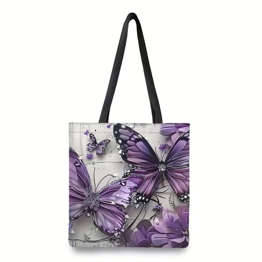 Sew n' Stash Tote Bag - Royal Butterfly
