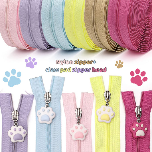 Paws & Pulls Zipper #3 with 10 Zipper Pulls (5yd)