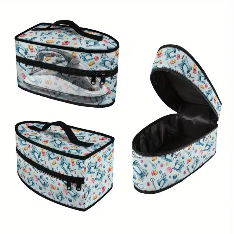 Zippable Iron Carry Case - Happy Sewing - Dinkydoo Fabrics