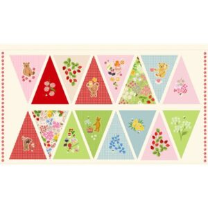 Teddy Bears Picnic - Bunting PANEL A818 - Lewis & Irene