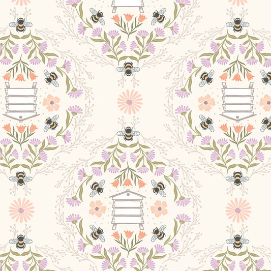 Honey Sweet - Bee Hives in Cream - Lewis & Irene