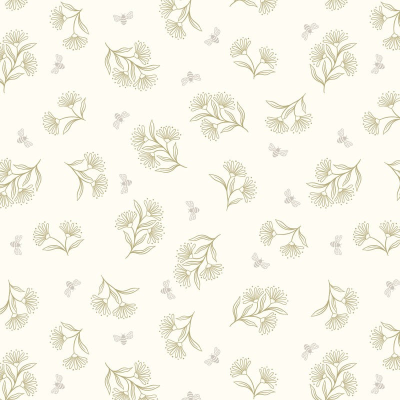 Honey Sweet - Floral Bee in Cream - Lewis & Irene