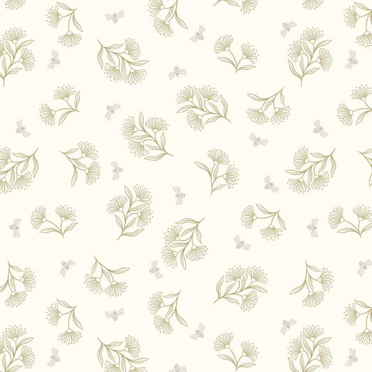Honey Sweet - Floral Bee in Cream - Lewis & Irene