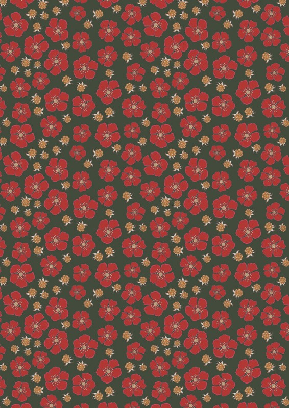 Norwegian Forest - Multeblomst in Green - Lewis & Irene