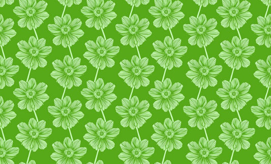 Indelible - Anemone in Grass - Anna Maria Textiles (Northcott)