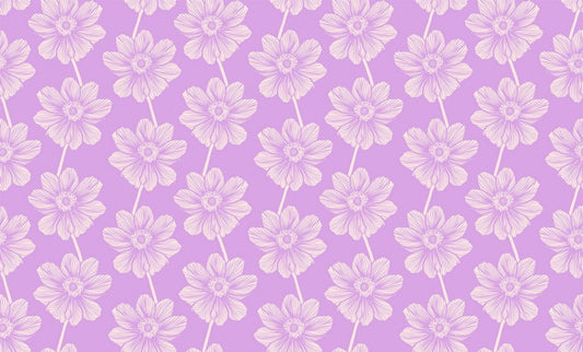 Indelible - Anemone in Lilac - Anna Maria Textiles (Northcott)