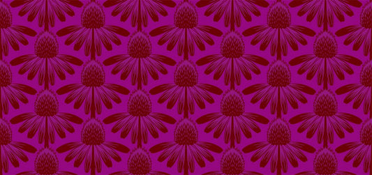 Indelible - Coneflower in Magenta - Anna Maria Textiles (Northcott)